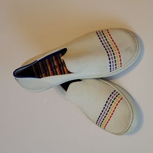 Size 2  Rothy's White Rainbow Shoes
